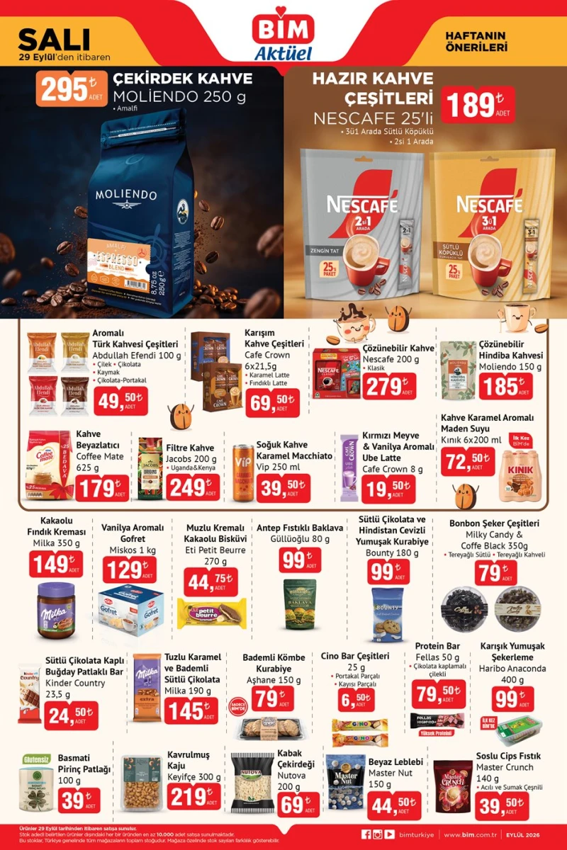 Bim aktüel katalog 29 Eylül