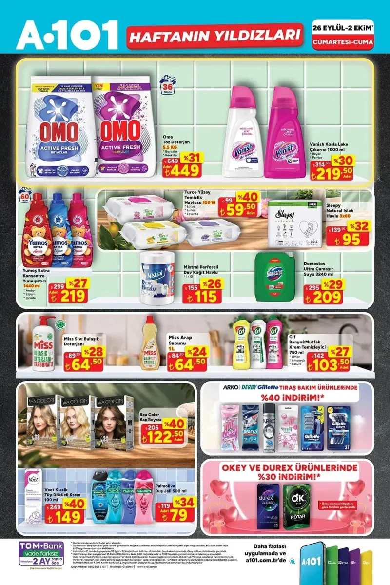 A101 26 Eylül - 2 Ekim aktüel broşür 2 A101 aktüel katalog 26 Eylül - 2 Ekim