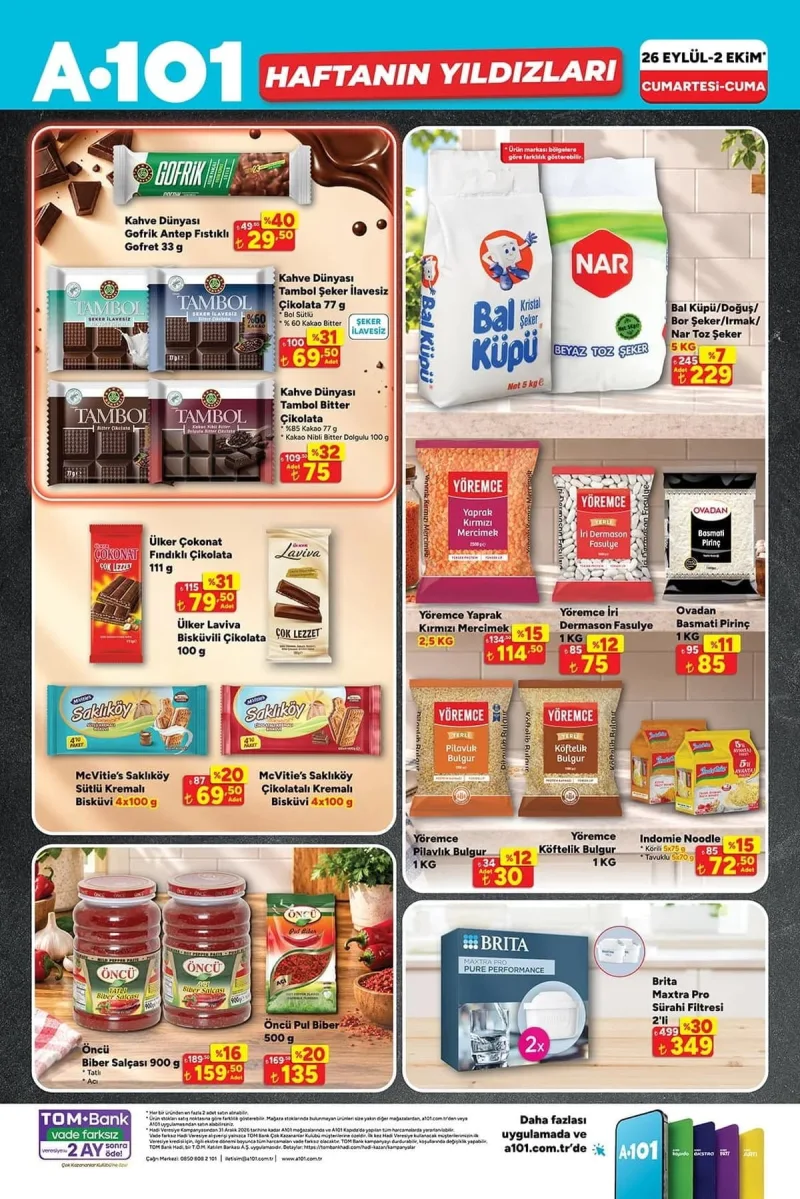 A101 26 Eylül - 2 Ekim aktüel broşür 3 A101 aktüel katalog 26 Eylül - 2 Ekim