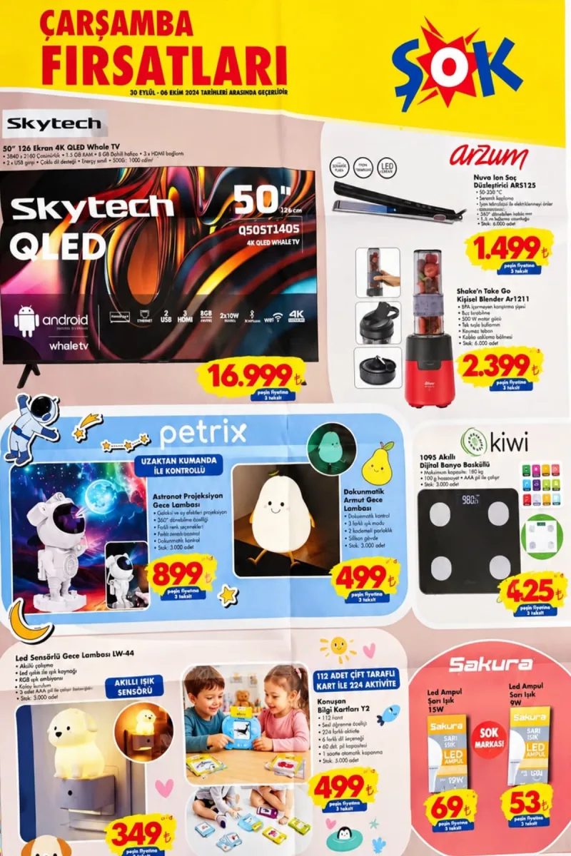 Şok broşür 30 Eylül-06 Ekim aktüel katalog