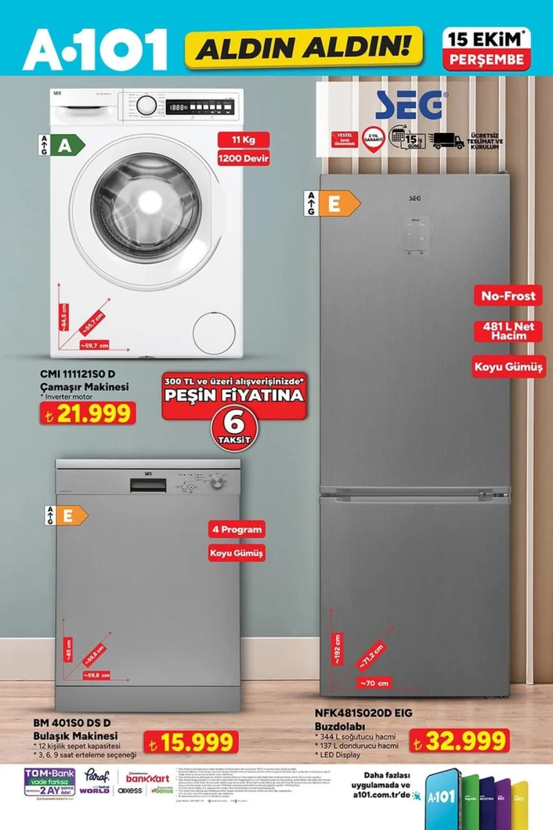 A101 aktüel katalog 15 Ekim