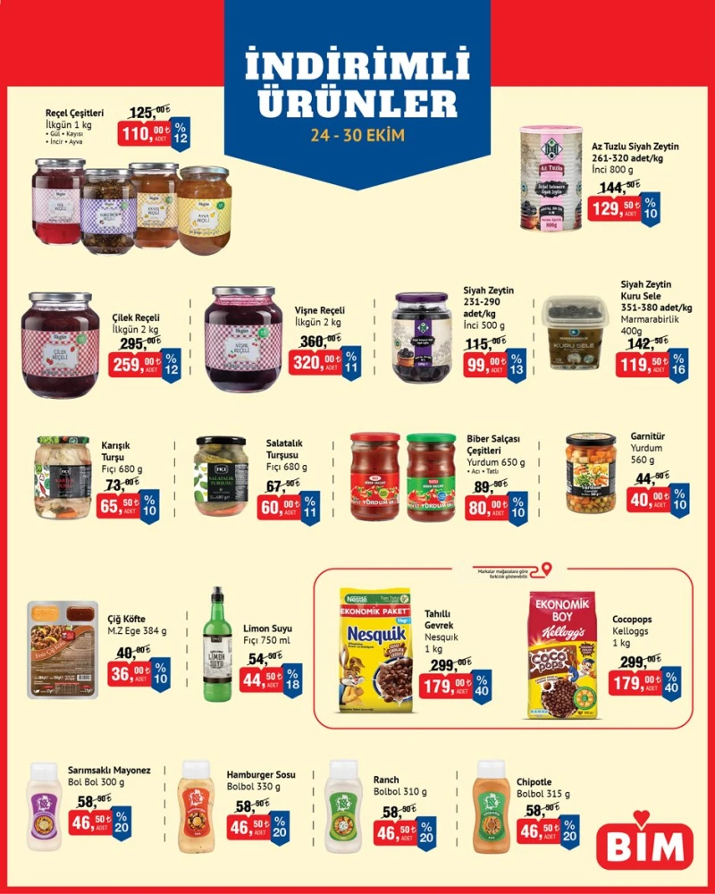 Bim aktüel katalog 24 Ekim indirim