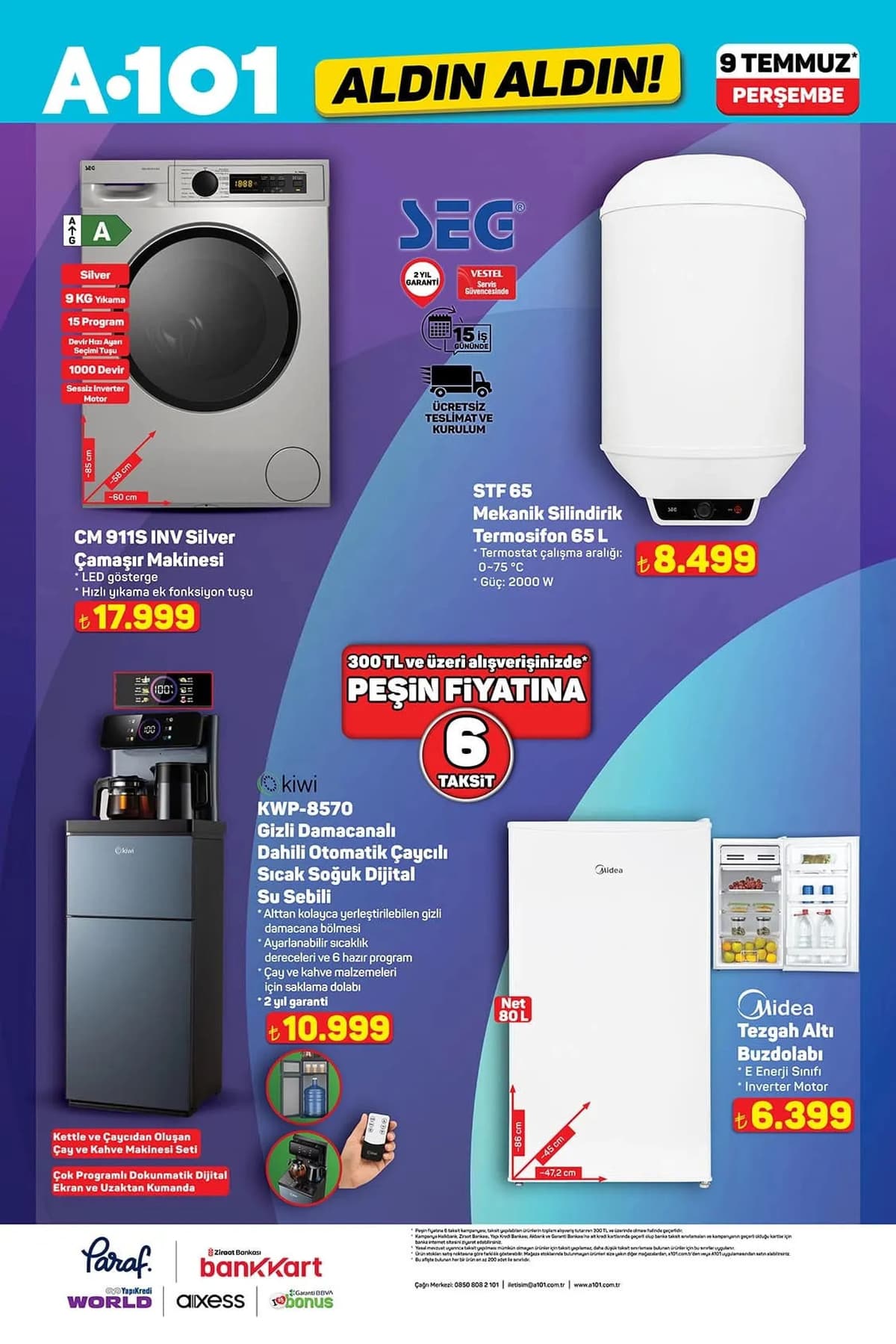 A101 aktüel katalog 9 Temmuz