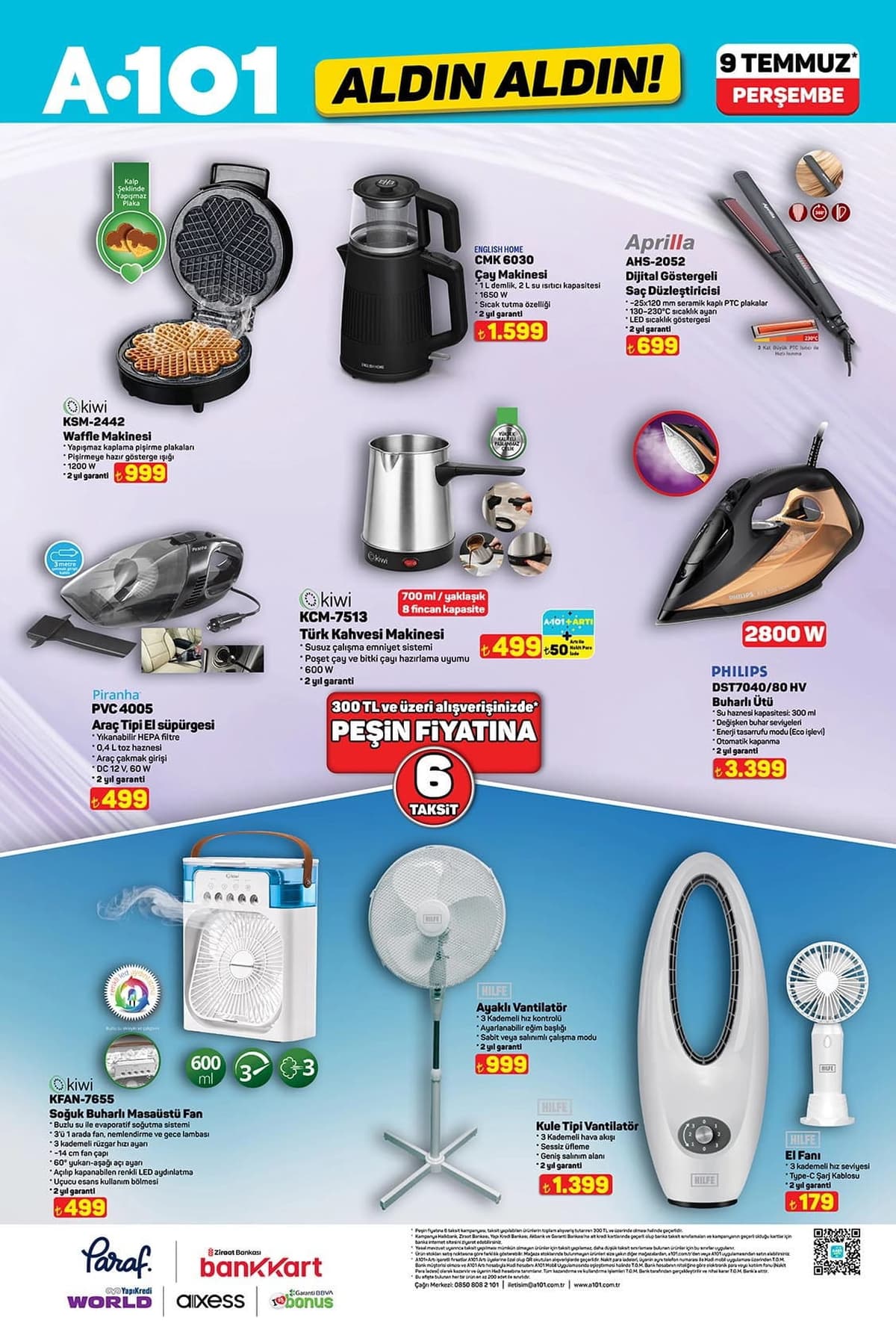 A101 aktüel katalog 9 Temmuz