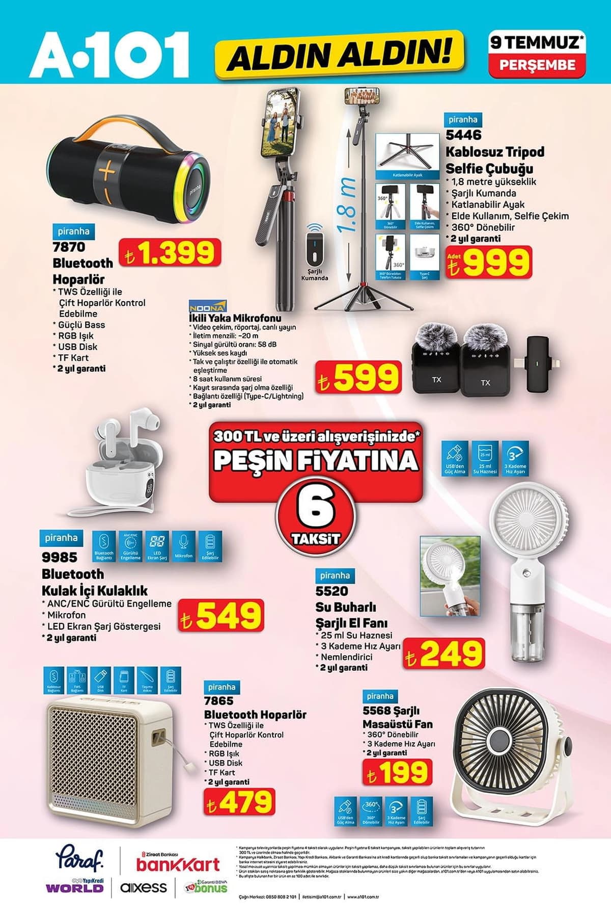 A101 aktüel katalog 9 Temmuz