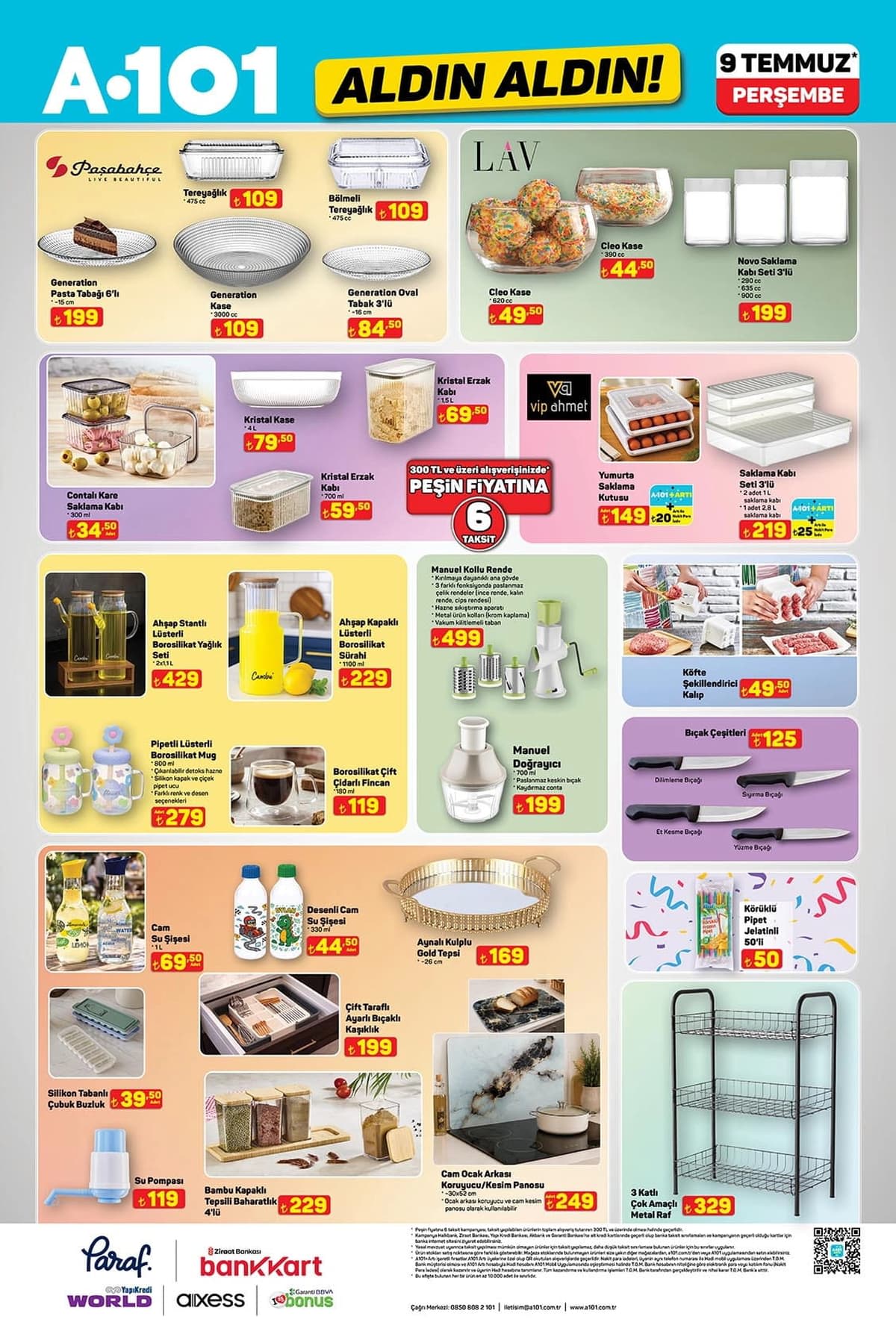 A101 aktüel katalog 9 Temmuz