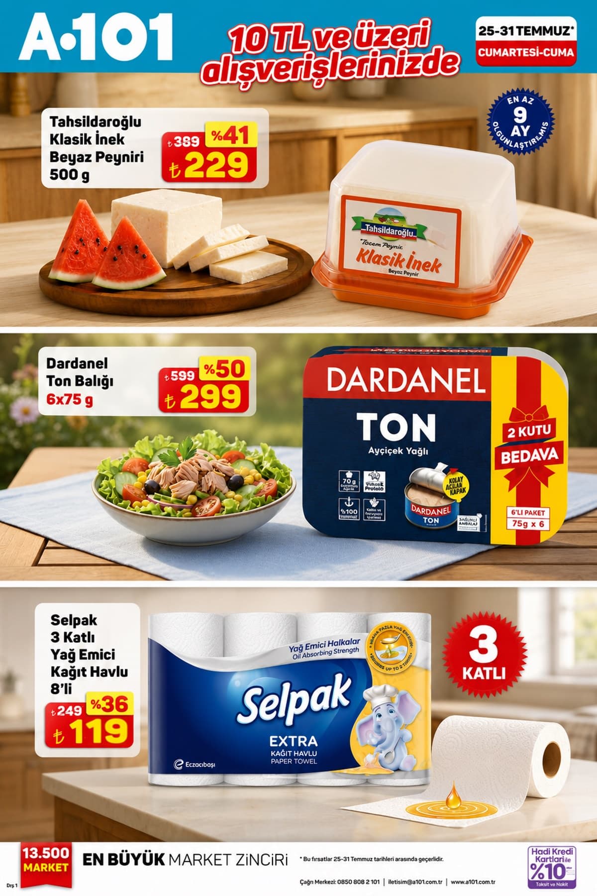 A101 aktüel katalog 25 Temmuz