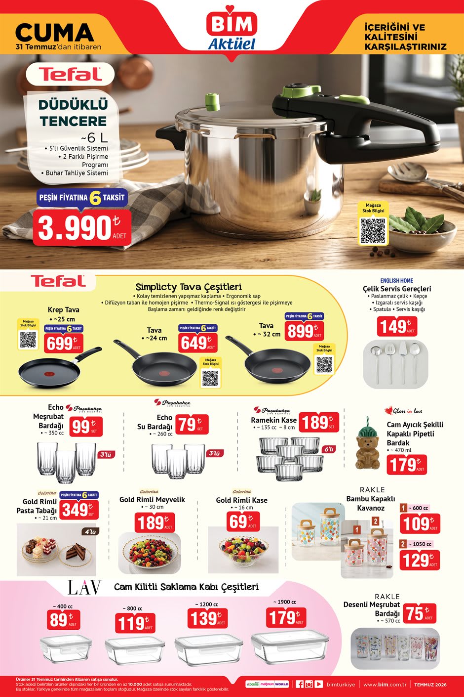 Bim aktüel katalog 31 Temmuz