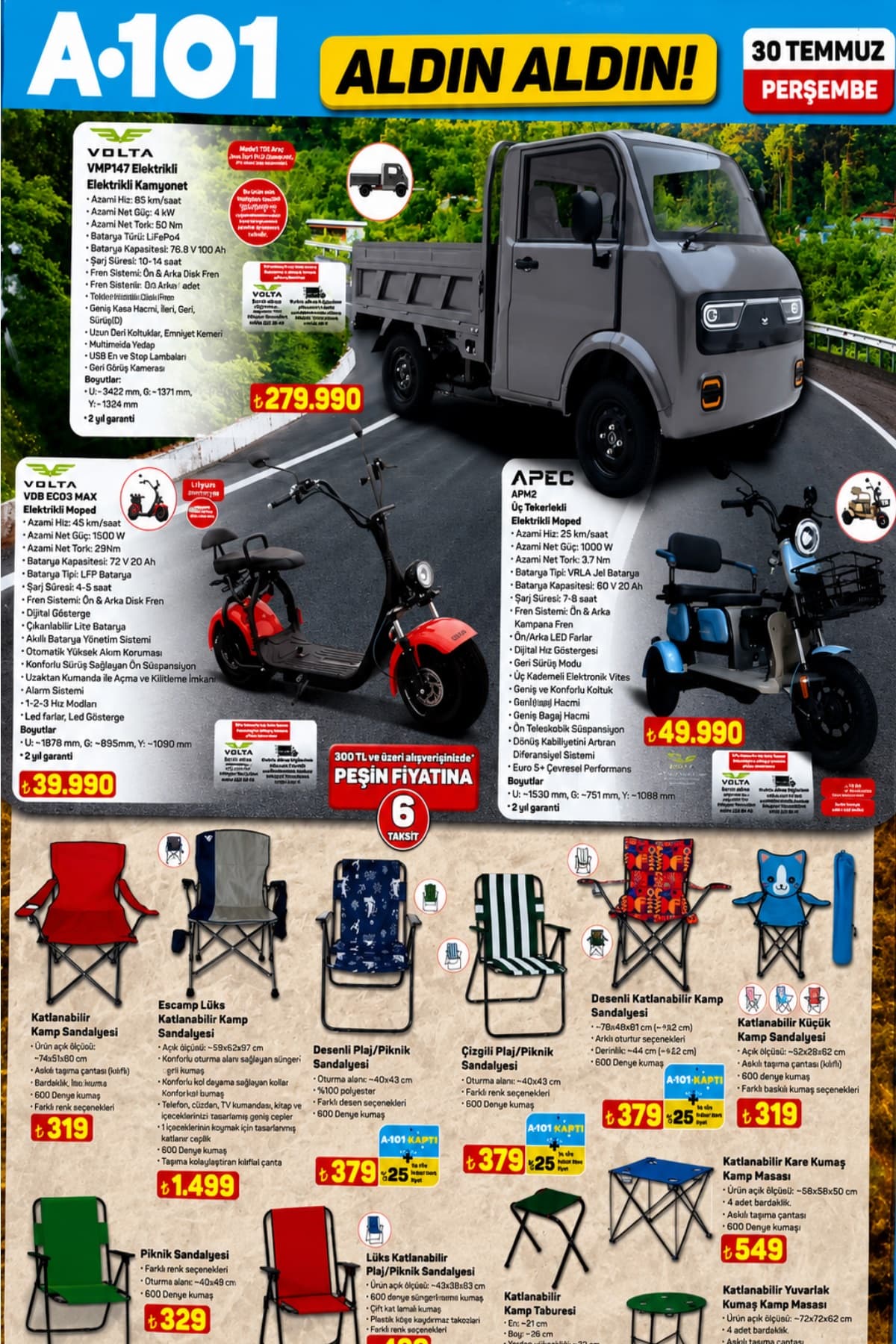 A101 aktüel katalog 30 Temmuz