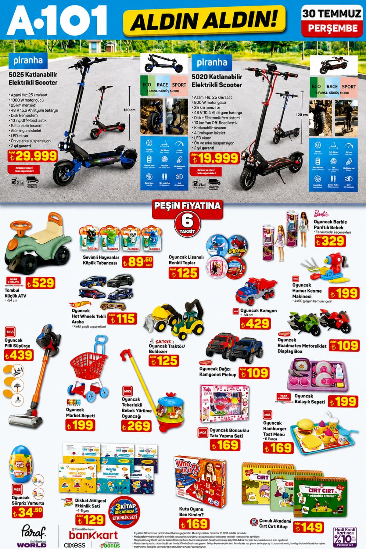 A101 aktüel katalog 30 Temmuz