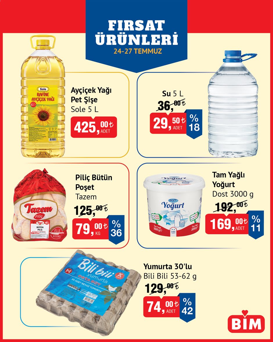 Bim 24 Temmuz aktüel katalog fırsatları 2 Bim aktüel katalog 24 Temmuz