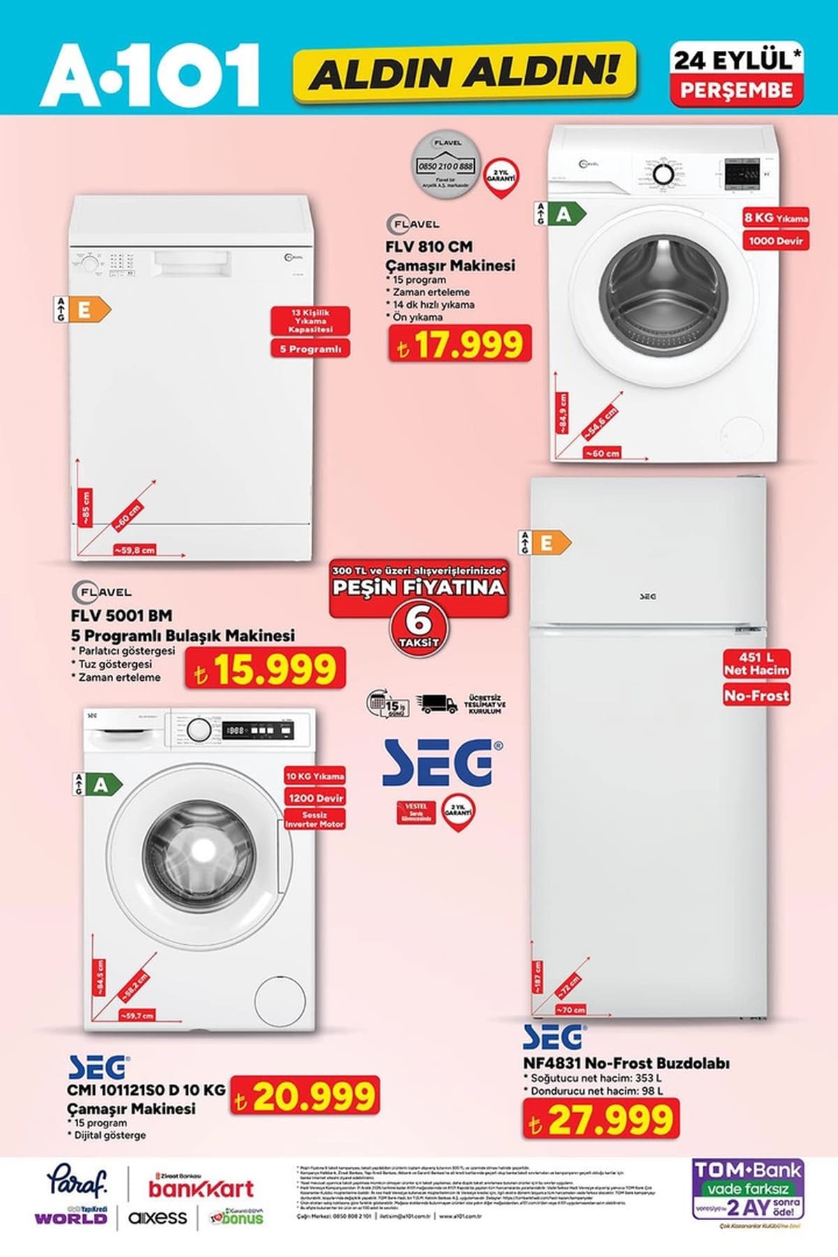 A101 aktüel katalog 24 Eylül