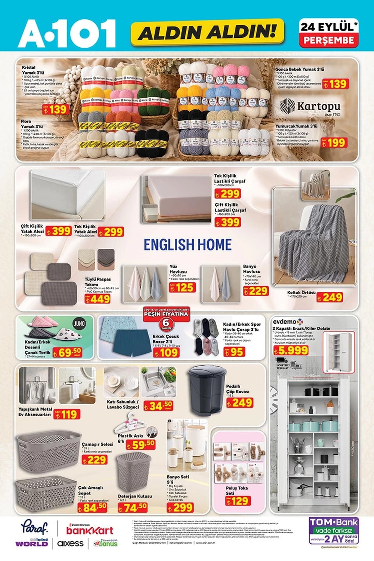 A101 aktüel katalog 24 Eylül