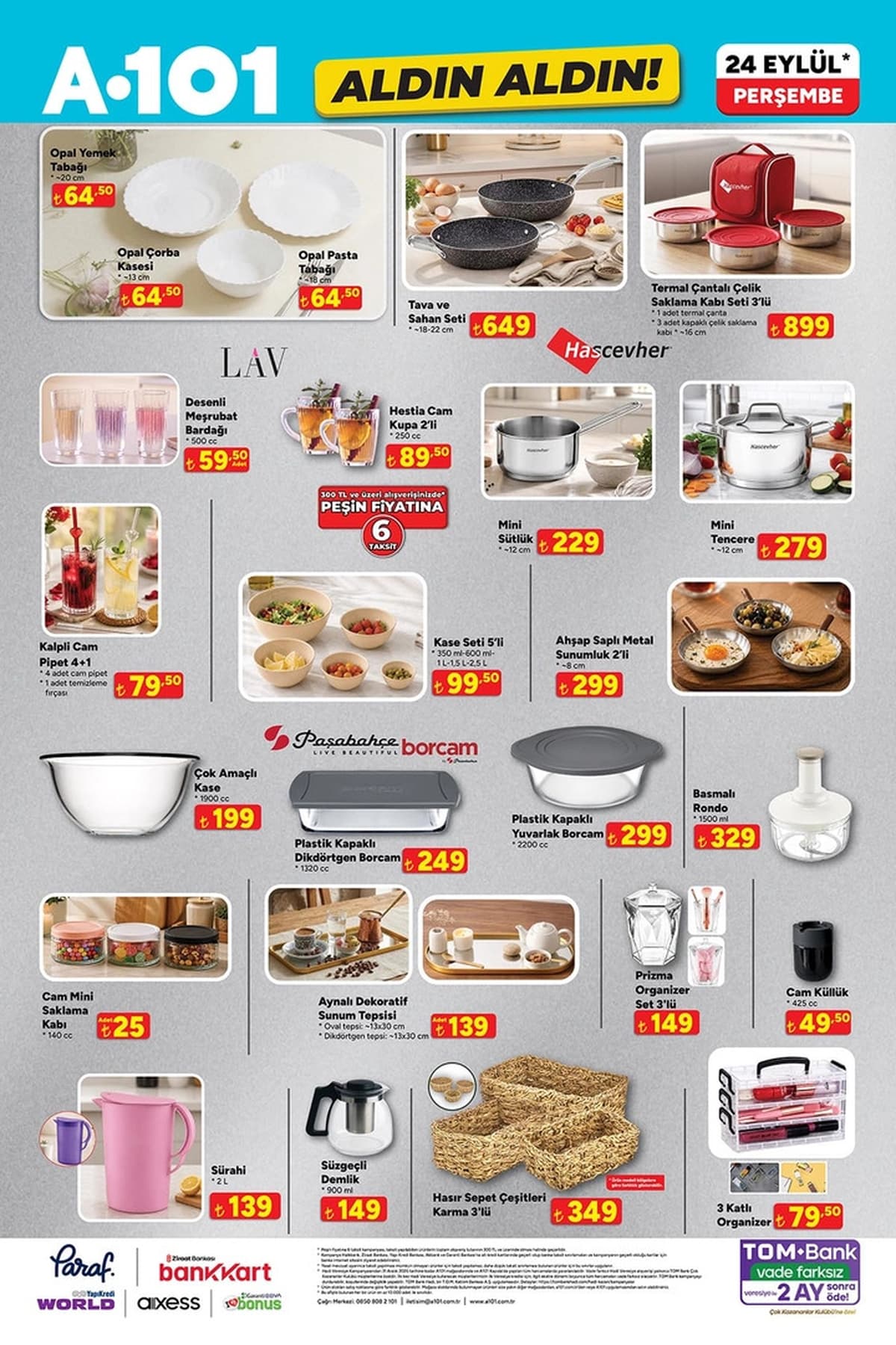 A101 aktüel katalog 24 Eylül