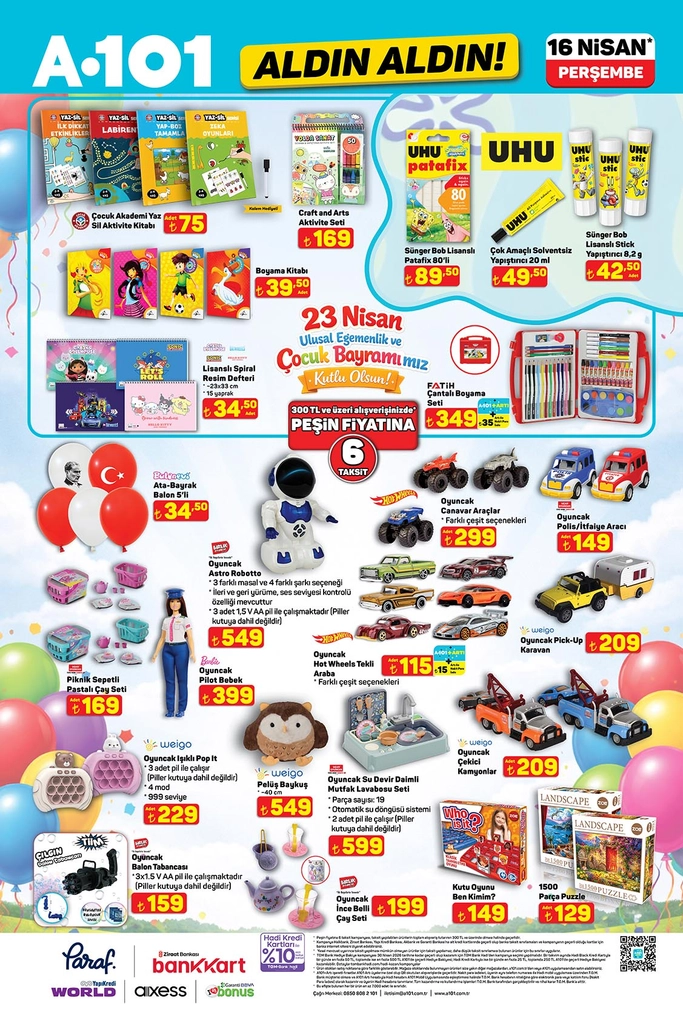 A101 aktüel katalog 16 Nisan