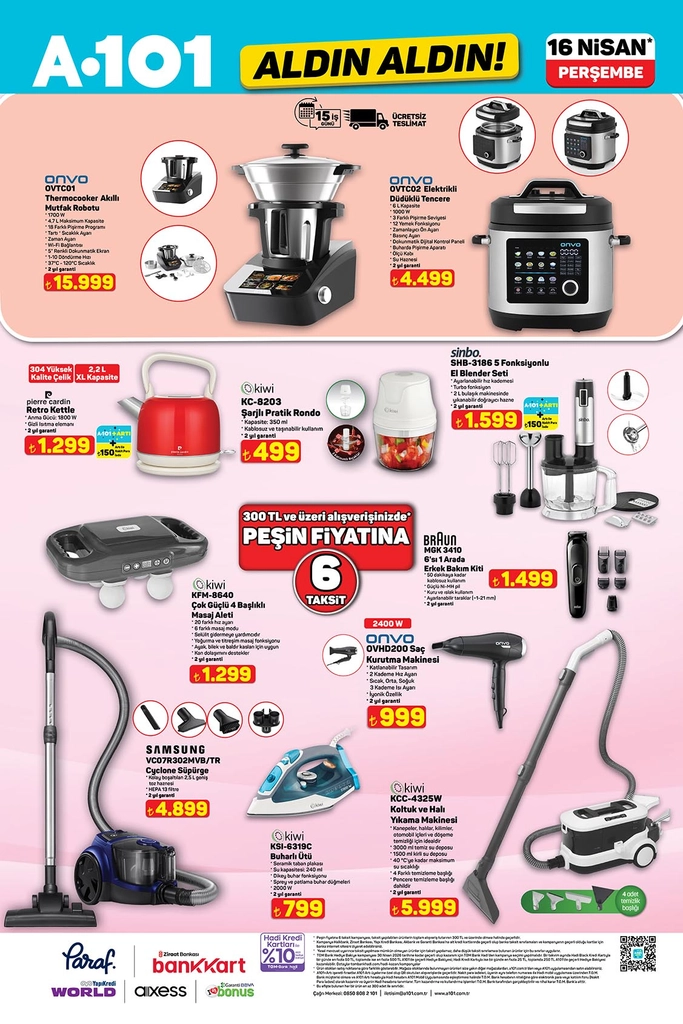 A101 aktüel katalog 16 Nisan