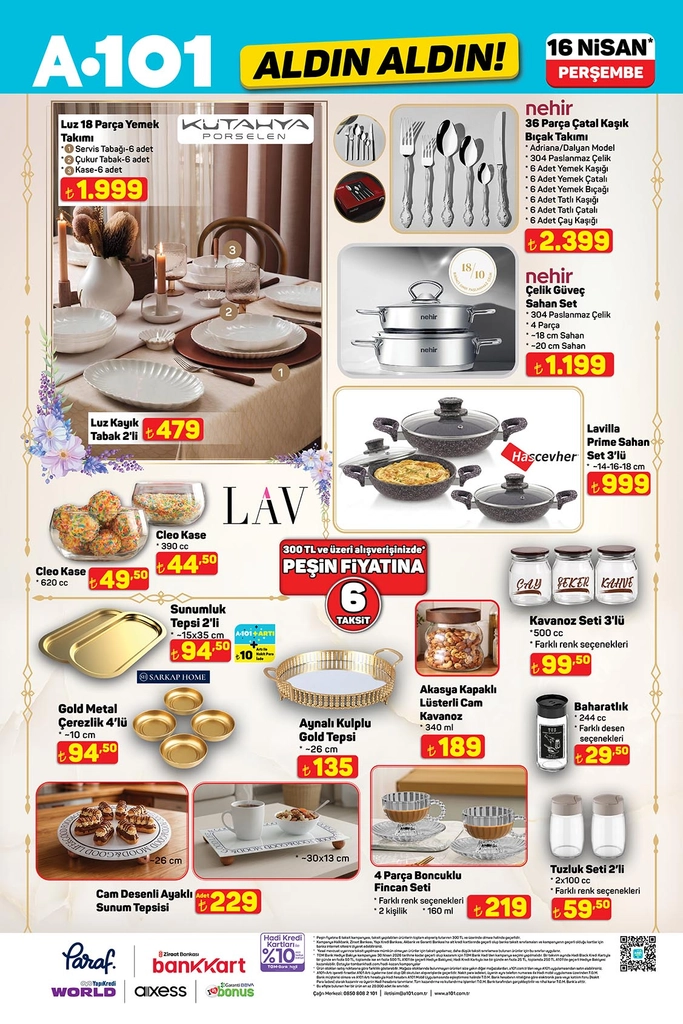 A101 aktüel katalog 16 Nisan