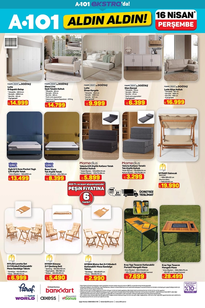 A101 aktüel katalog 16 Nisan
