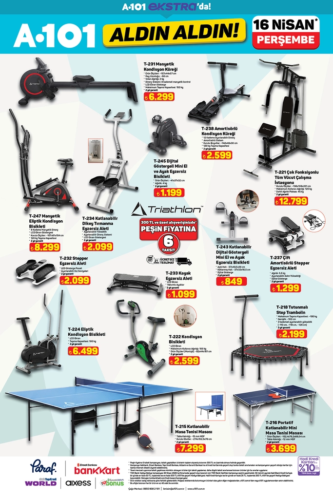 A101 aktüel katalog 16 Nisan