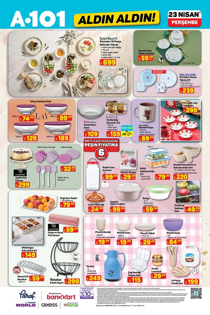 A101 aktüel katalog 23 Nisan