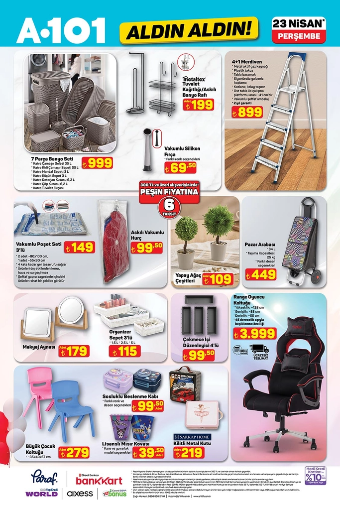 A101 aktüel katalog 23 Nisan