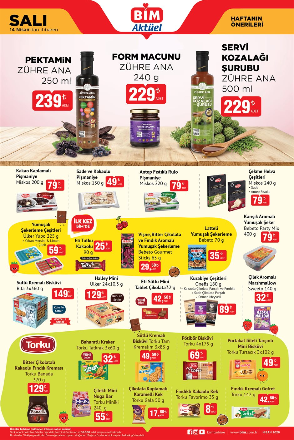 Bi̇m aktüel katalog 14 Nisan indirimleri