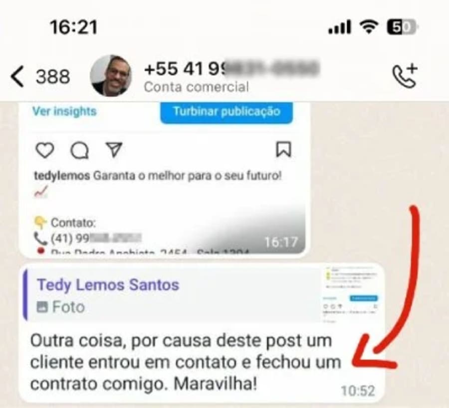 Depoimento de cliente da Publiko