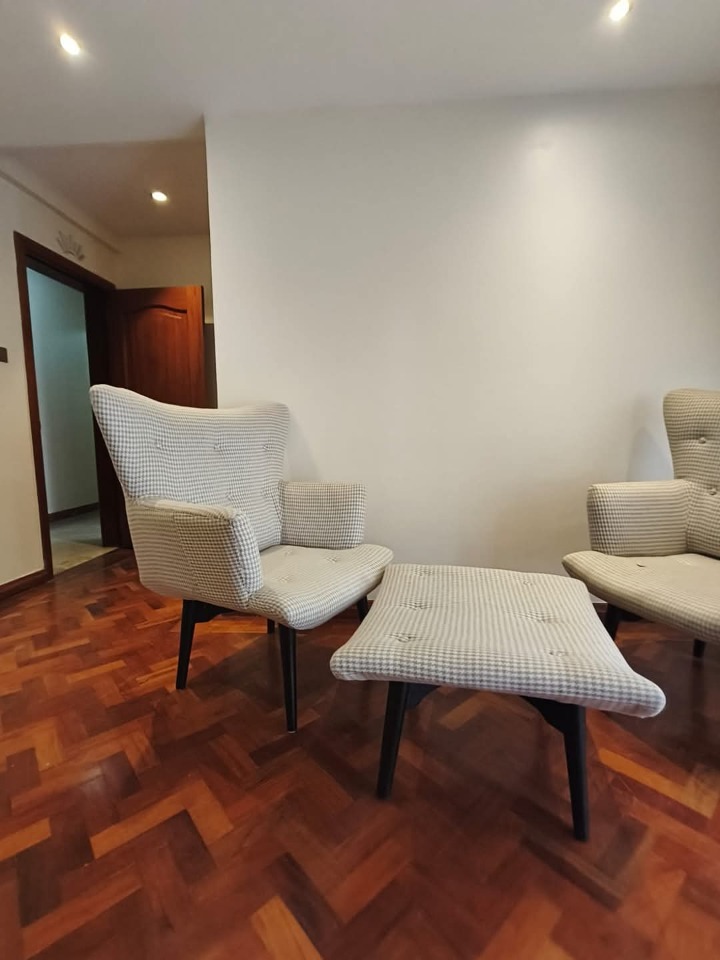 3 bedroom furnished apartment for rent in Riverside, Westlands-350k