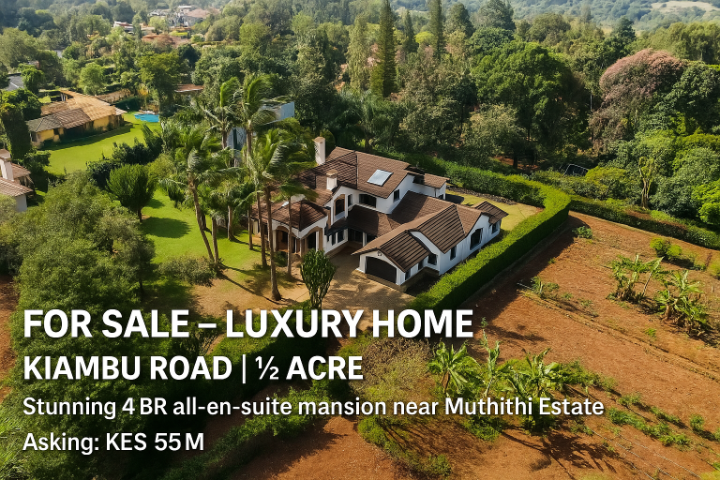 4 bedroom house for sale kiambu road, muthithi road 