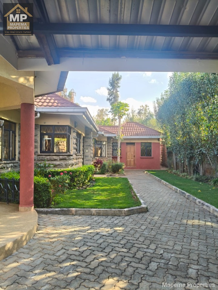 3-Bedroom House + 2 DSQs + SQ for Rent in Karen (Bogani Area) – Ksh 280,000/Month