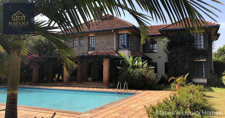 MAPEMA LUXURY HOMES β CHARMING 4 BEDROOM HOUSE WITH SWIMMING POOL FOR RENT ON SILANGA ROAD, KAREN, NAIROBI, KENYA
