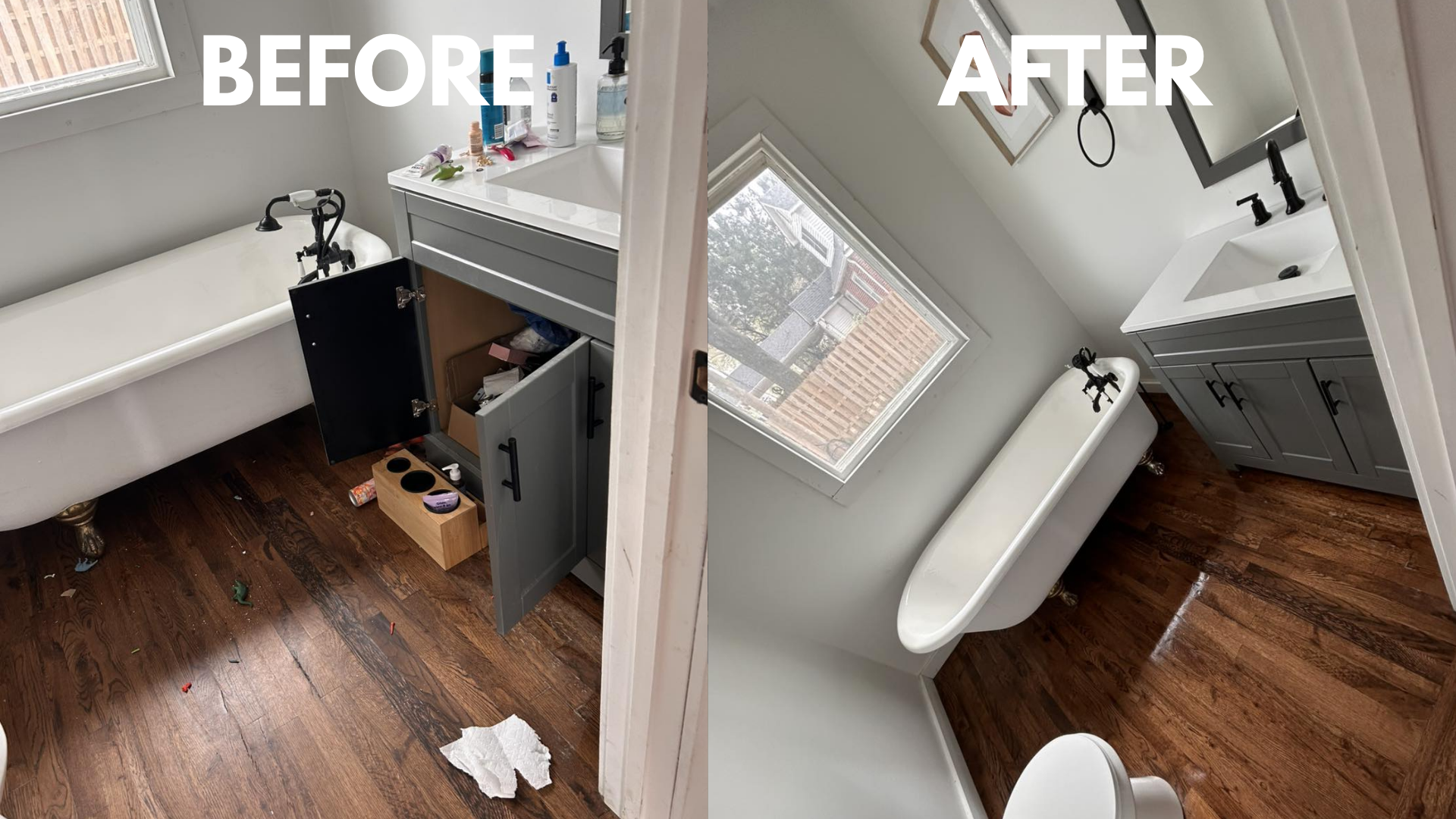 Before & After - Full Bathroom