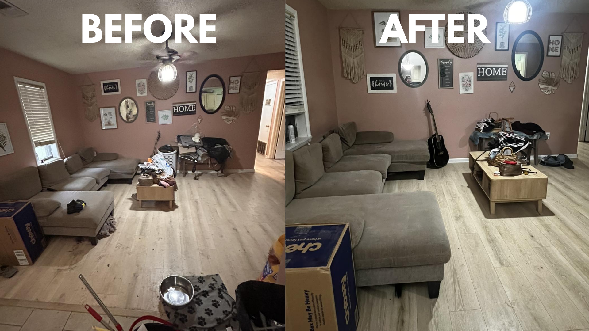 Before & After - Living Room