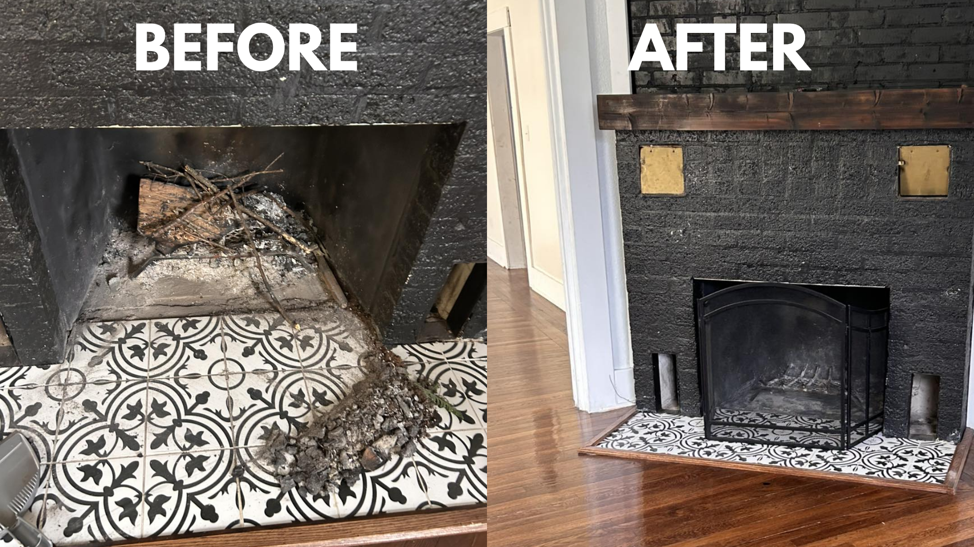 Before & After - Fireplace