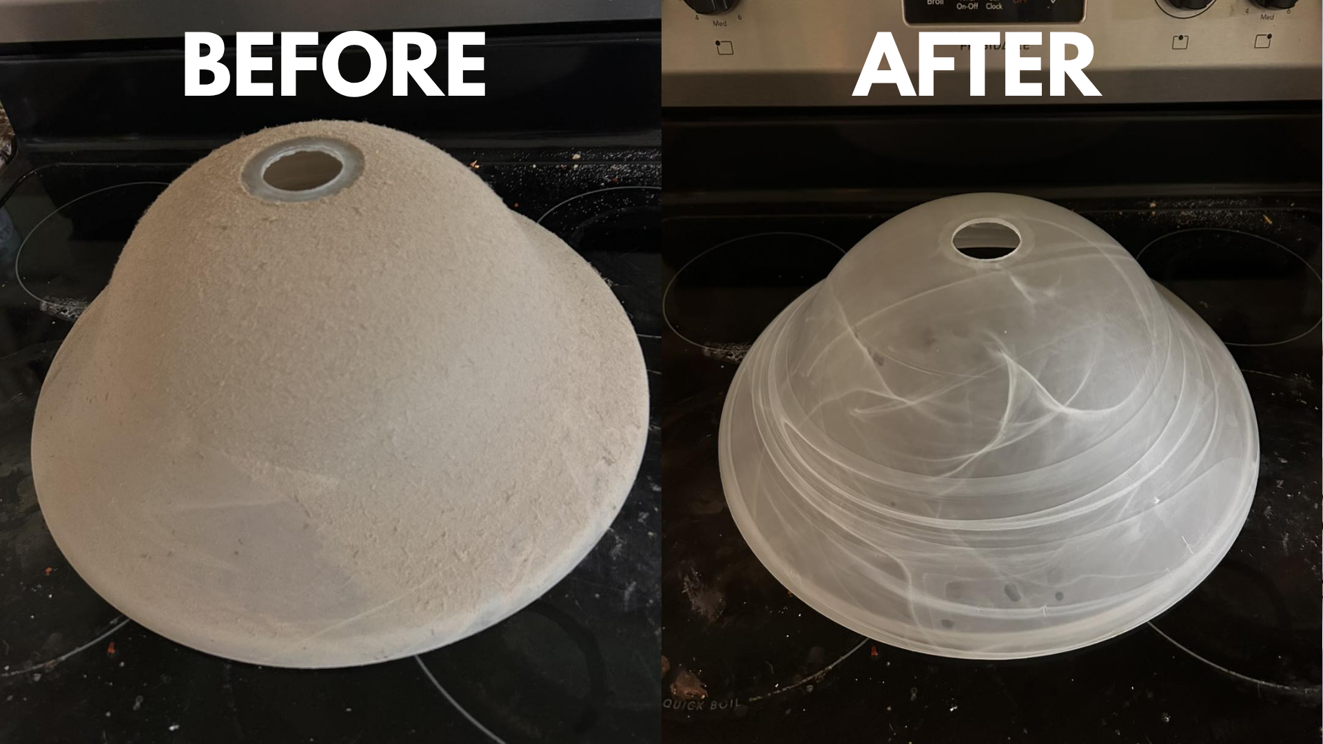 Before & After - Light Fixture