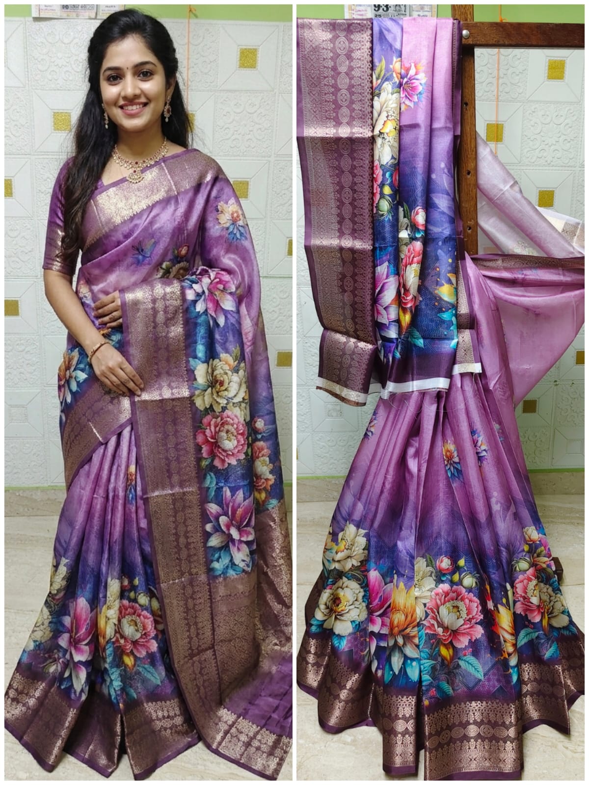 Dola Fancy Self border saree