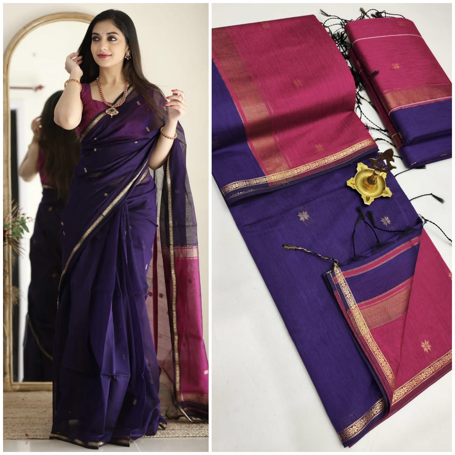 Maheswary silk cotton saree 
