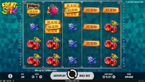 Il logo della slot Fruit Spin