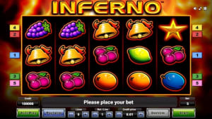 Il logo della slot Inferno
