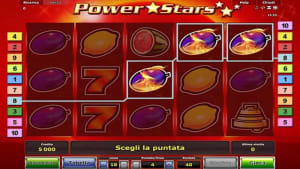 Il logo della slot Power Stars