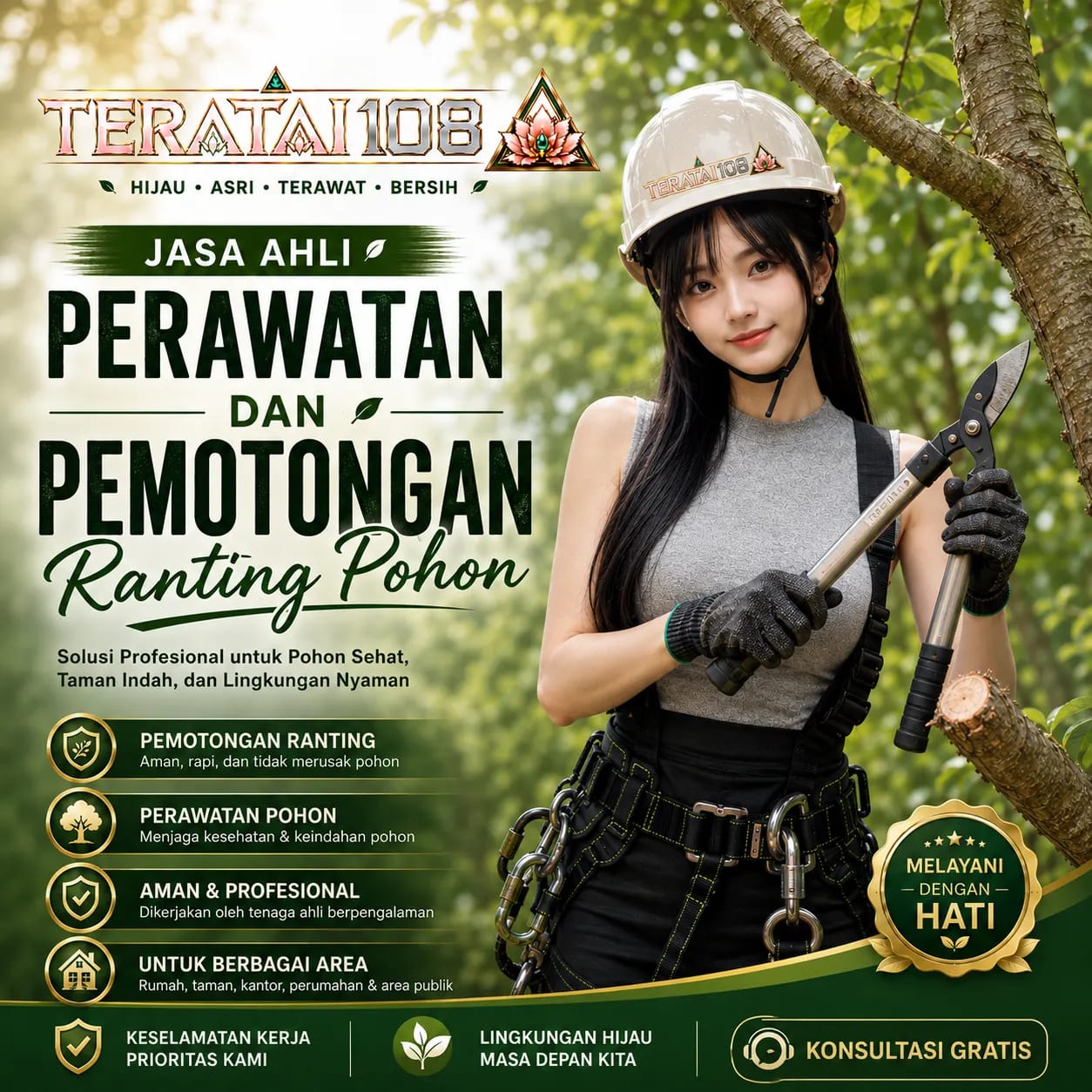 TERATAI108 - Jasa Ahli Perawatan dan Pemotongan Ranting Pohon