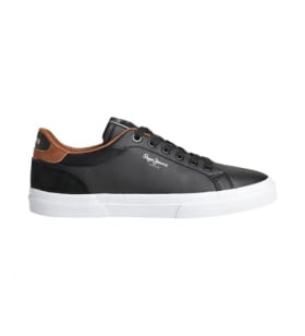 Pepe Jeans Zapatillas Kenton Court Negro - Estilo Urbano y Cómodo