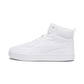 PUMA Unisex Caven 2.0 Mid Zapatillas - Blanco y Plata (Talla 43 EU)