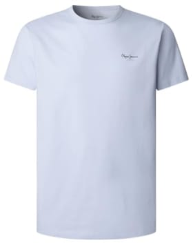 Pepe Jeans Camiseta Original Basic 3N para Hombre - Azul (Bleach Blue) - Talla M