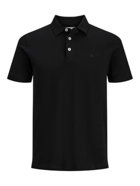 Polo Jack & Jones Hombre M Negro 12136516 JJEBASIC Polo SS Noos Black/Slim FIT
