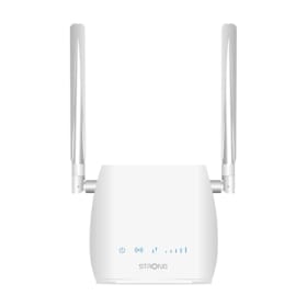 STRONG Router WiFi 4G LTE 300M - Hasta 150 Mbps en 4G / 300 Mbps en WiFi - Puerto RJ45 - Compatible con Todo Tipo de SIM - Uso Compartido de Red Móvil - Antenas Desmontables - Blanco