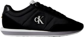 Calvin Klein Retro Runner ESS Mix Mat Ym0ym01361 - Zapatillas bajas para hombre en Negro Stormfront Vaporous White (42 2/3 EU)