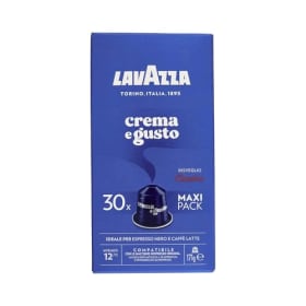 Lavazza Crema e Gusto Classico - 30 Cápsulas de Café Compatibles con Nespresso Original - Intensidad 12/13 - Tueste Medio - Arábica y Robusta