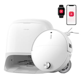 Roborock Qrevo Curv 2 Pro - Robot Aspirador y Fregasuelos con 25000 Pa, Ideal para Pelo de Mascotas