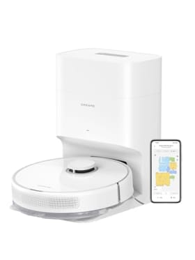 DREAME D10 Plus Gen 2 - Robot Aspirador y Fregasuelos 2 en 1 con Base Autovaciado, 6.000Pa, LiDAR Navegación, Capacidad de Superar Obstáculos de 20MM, Mapa Multicapa, 5200 mAh Batería, Blanco